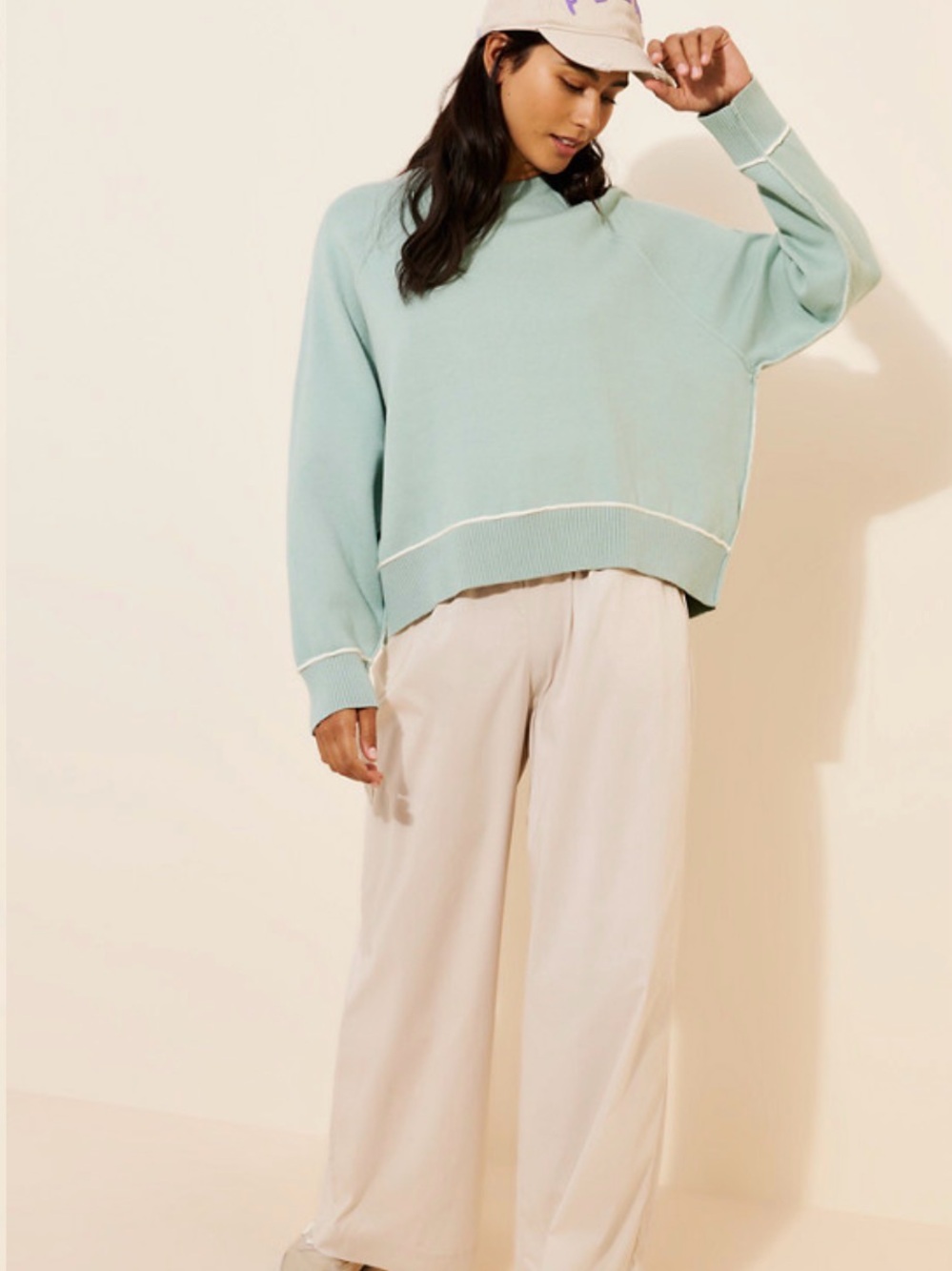 Pilcro - The Oaklyn Cozy Crew-Neck Sweatshirt - Size Medium